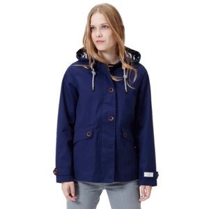 Joules Right as Rain Coast Waterproof Coat. - US Sz 6 Navy